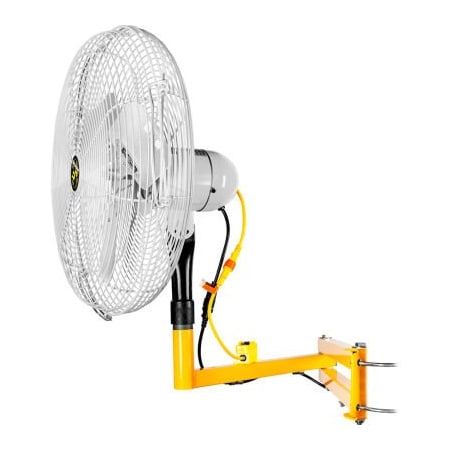 Hunter Fan Co. Jan Fan Jan Fan 24in Drop Cord Switch Articulating Dock & Door Fan, 2 Speed, Silver, 3PK JF-AAM24-DCS-S